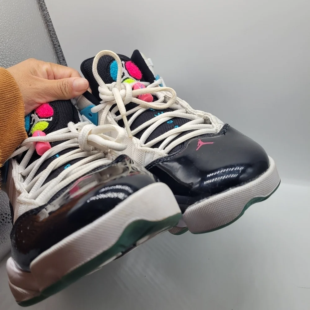 Nike Air Jordan 6 Rings 'South Beach' CK0017-100 Mens Size 9 Multicolor Sneakers